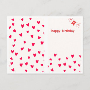 Postale Carte de vœux élégante florale joyeux anniversaire