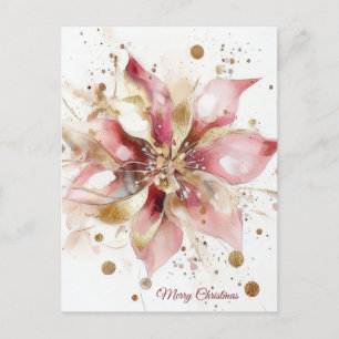 Postale Carte de vœux festive de Noël avec guirlande