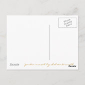 Postale Carte de voeux "Garden Sunset" (Dos)