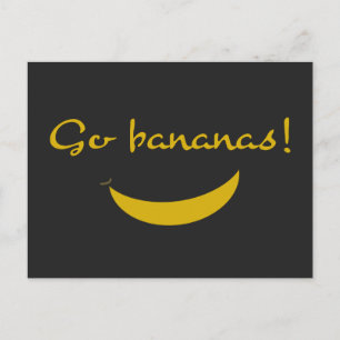 Postale Carte de voeux Go Bananas