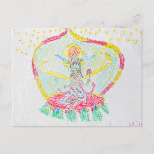 Postale Carte de voeux Green Tara (Devant)