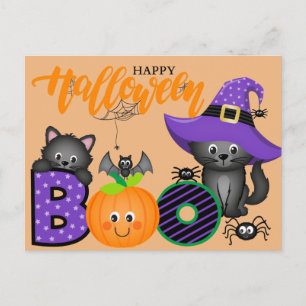 Postale Carte de vœux Halloween