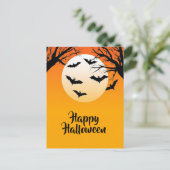 Postale Carte de vœux Halloween effrayante (Debout devant)