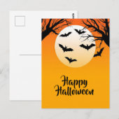 Postale Carte de vœux Halloween effrayante (Devant / Derrière)