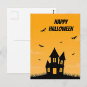 Postale Carte de vœux Halloween effrayante (Devant / Derrière)