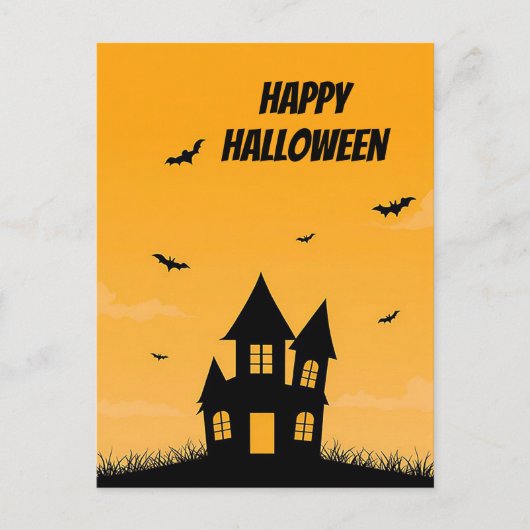 Postale Carte de vœux Halloween effrayante (Devant)