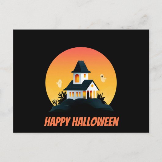 Postale Carte de vœux Halloween effrayante (Devant)