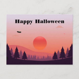 Postale Carte de vœux Halloween effrayante