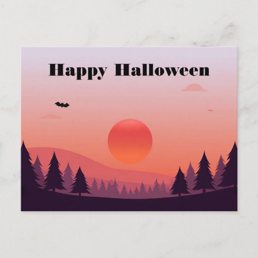 Postale Carte de vœux Halloween effrayante (Devant)