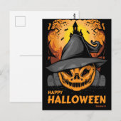 Postale Carte de vœux Halloween joyeux (Devant / Derrière)