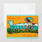 Postale Carte de voeux Jamaïque (Devant / Derrière)