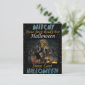 Postale Carte de vœux Joyeux Halloween de Whitchy (Debout devant)