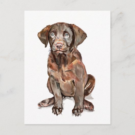 Postale Carte de vœux Labrador Retriever (Devant)