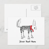 Postale Carte de voeux mignonne d'écureuil (Devant / Derrière)