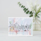 Postale Carte de voeux Milwaukee (Debout devant)