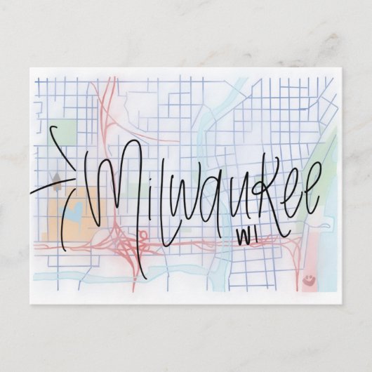 Postale Carte de voeux Milwaukee (Devant)