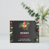 Postale Carte de vœux moderne de Noël (Debout devant)