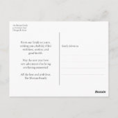 Postale Carte de vœux moderne en calligraphie dorée pour l (Dos)