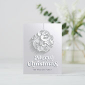 Postale Carte de vœux moderne pour Noël (Debout devant)