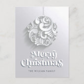 Postale Carte de vœux moderne pour Noël (Devant)