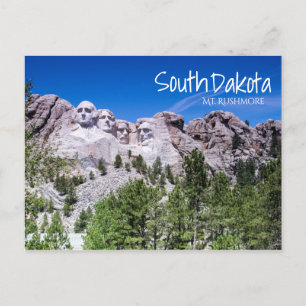 Postale Carte de voeux Mt Rushmore Vista