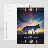 Postale Carte de voeux Mystical Fox (Devant / Derrière)