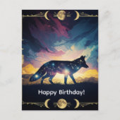Postale Carte de voeux Mystical Fox (Devant)