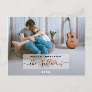 Postale Carte de vœux personnalisée avec photo de famille 