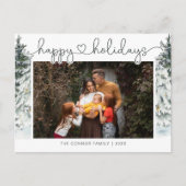 Postale Carte de vœux photo de calligraphie moderne élégan (Devant)