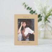 Postale CARTE DE VŒUX PHOTO DE FÊTE | Point Minimal Modern (Debout devant)