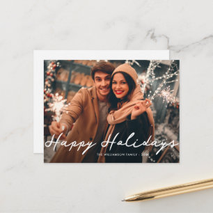 Postale Carte de vœux photo de Noël joyeux