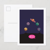 Postale Carte de vœux pliée (Devant / Derrière)