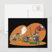 Postale Carte de vœux pour Halloween (Devant / Derrière)