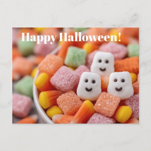 Postale Carte de voeux pour Halloween (Devant)