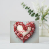 Postale Carte de voeux pour la Saint-Valentin | Design car (Debout devant)