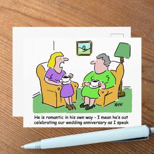 Postale Carte de vœux pour l'anniversaire de mariage