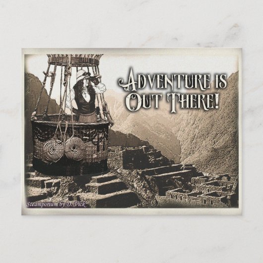 Postale Carte de voeux pour l'aventure (Devant)