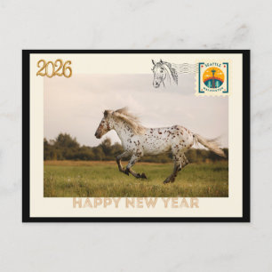 Postale Carte de vœux pour le Nouvel An 2026