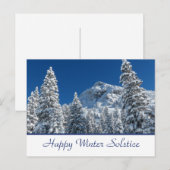 Postale Carte de vœux pour le solstice d'hiver (Devant / Derrière)