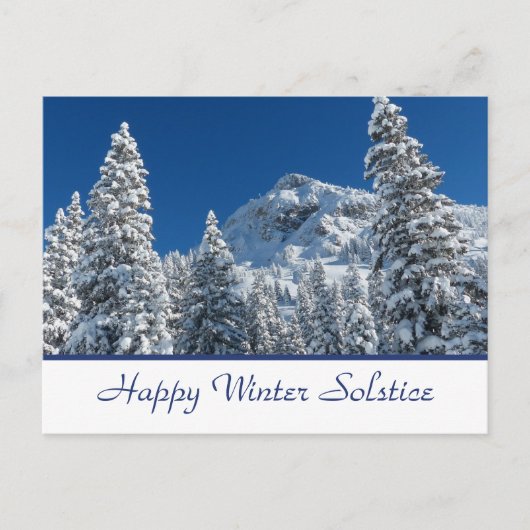 Postale Carte de vœux pour le solstice d'hiver (Devant)