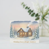 Postale Carte de vœux pour le solstice d'hiver (Debout devant)