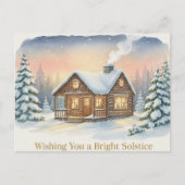 Postale Carte de vœux pour le solstice d'hiver (Devant)
