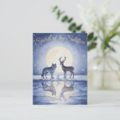 Postale Carte de vœux pour le solstice d'hiver (Debout devant)