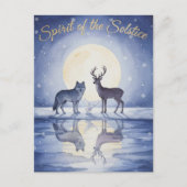 Postale Carte de vœux pour le solstice d'hiver (Devant)