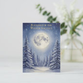 Postale Carte de vœux pour le solstice d'hiver (Debout devant)