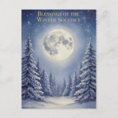 Postale Carte de vœux pour le solstice d'hiver (Devant)