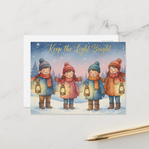 Postale Carte de vœux pour le solstice d'hiver