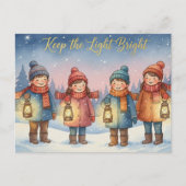 Postale Carte de vœux pour le solstice d'hiver (Devant)