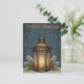 Postale Carte de vœux pour le solstice d'hiver (Debout devant)