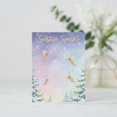 Postale Carte de vœux pour le solstice d'hiver (Debout devant)